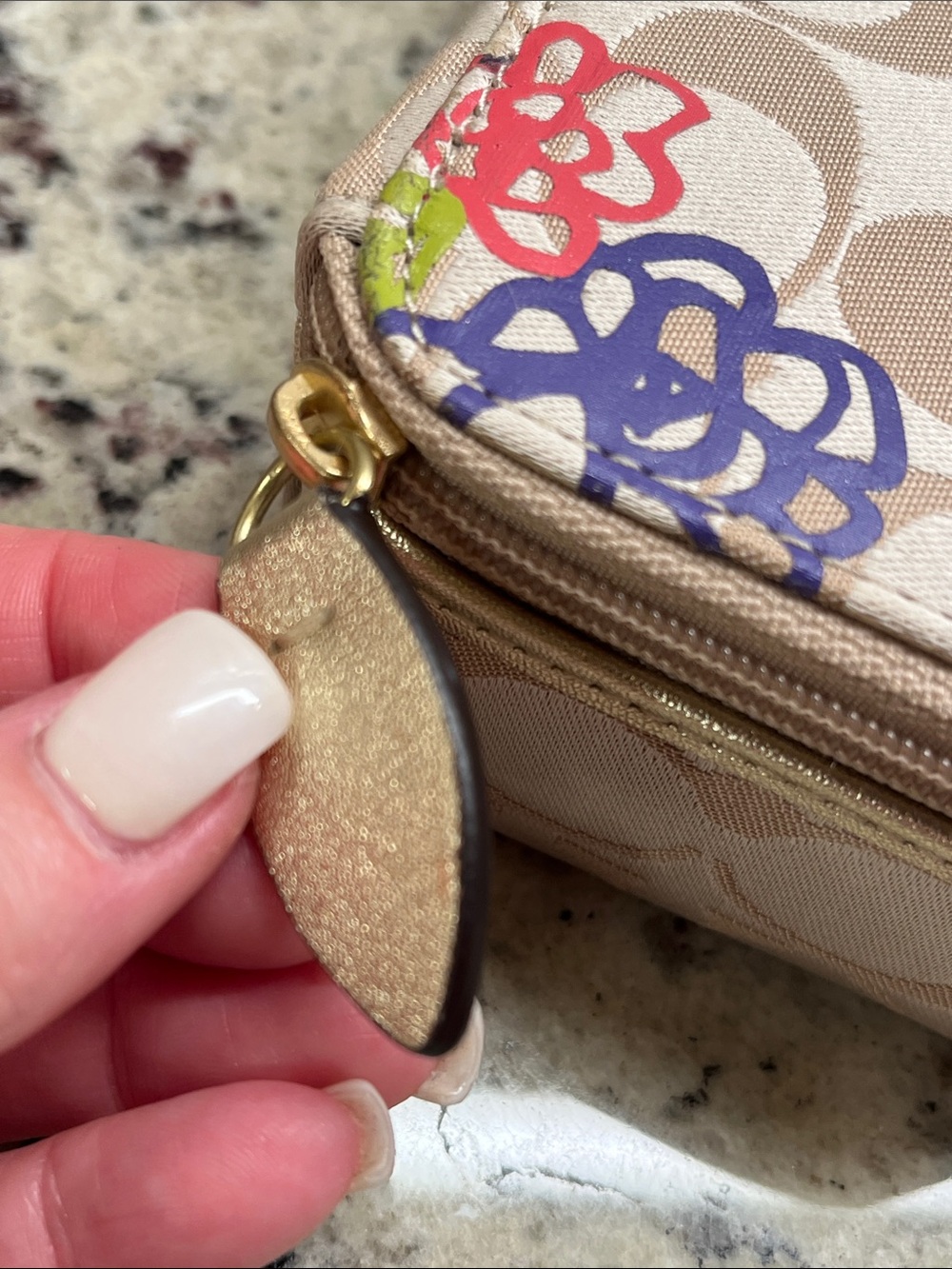 Coach Poppy Zip Around Jewelry Travel Case EUC - Picture 7 of 11